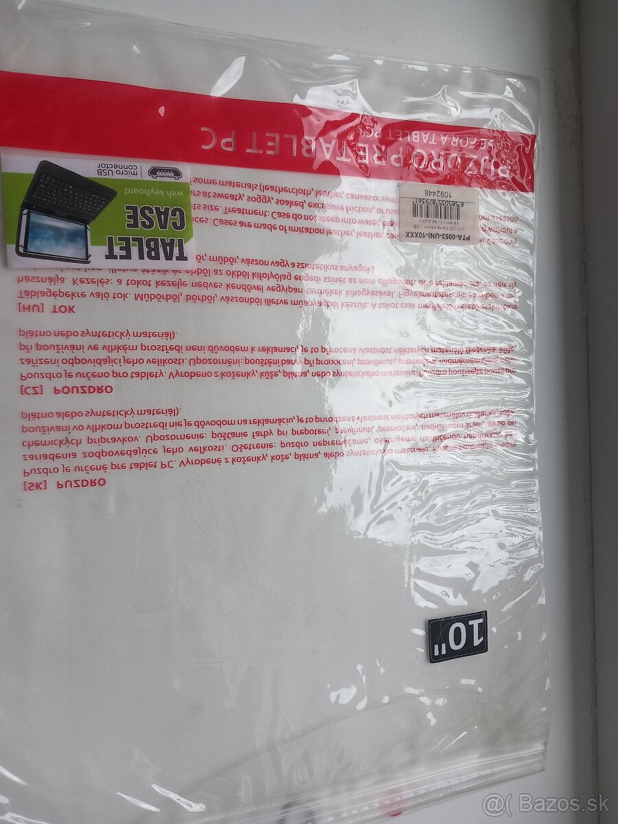 puzdro na tablet s klavesnicou, puzdro biele - 4