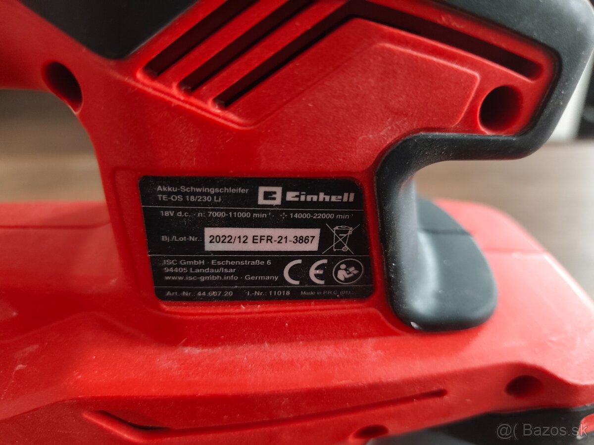 Akumulátorová vibračná brúska TE OS 18_230_Li - 4