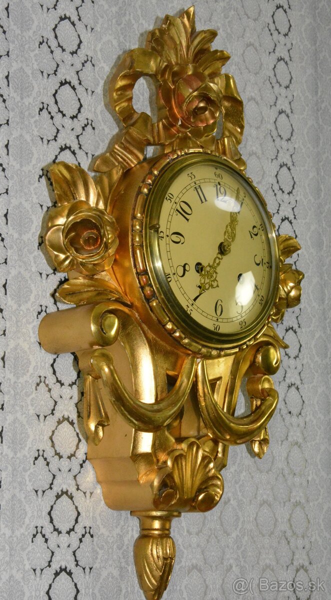 Starožitné kartelové hodiny Exacta - 4