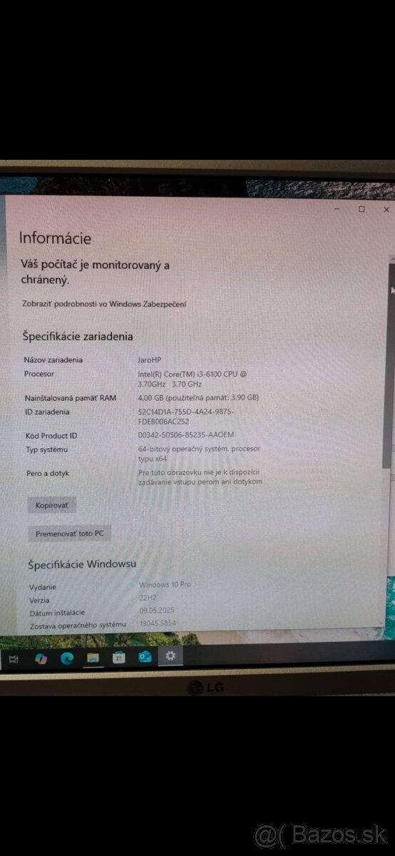 Počítač HP i3 - 4