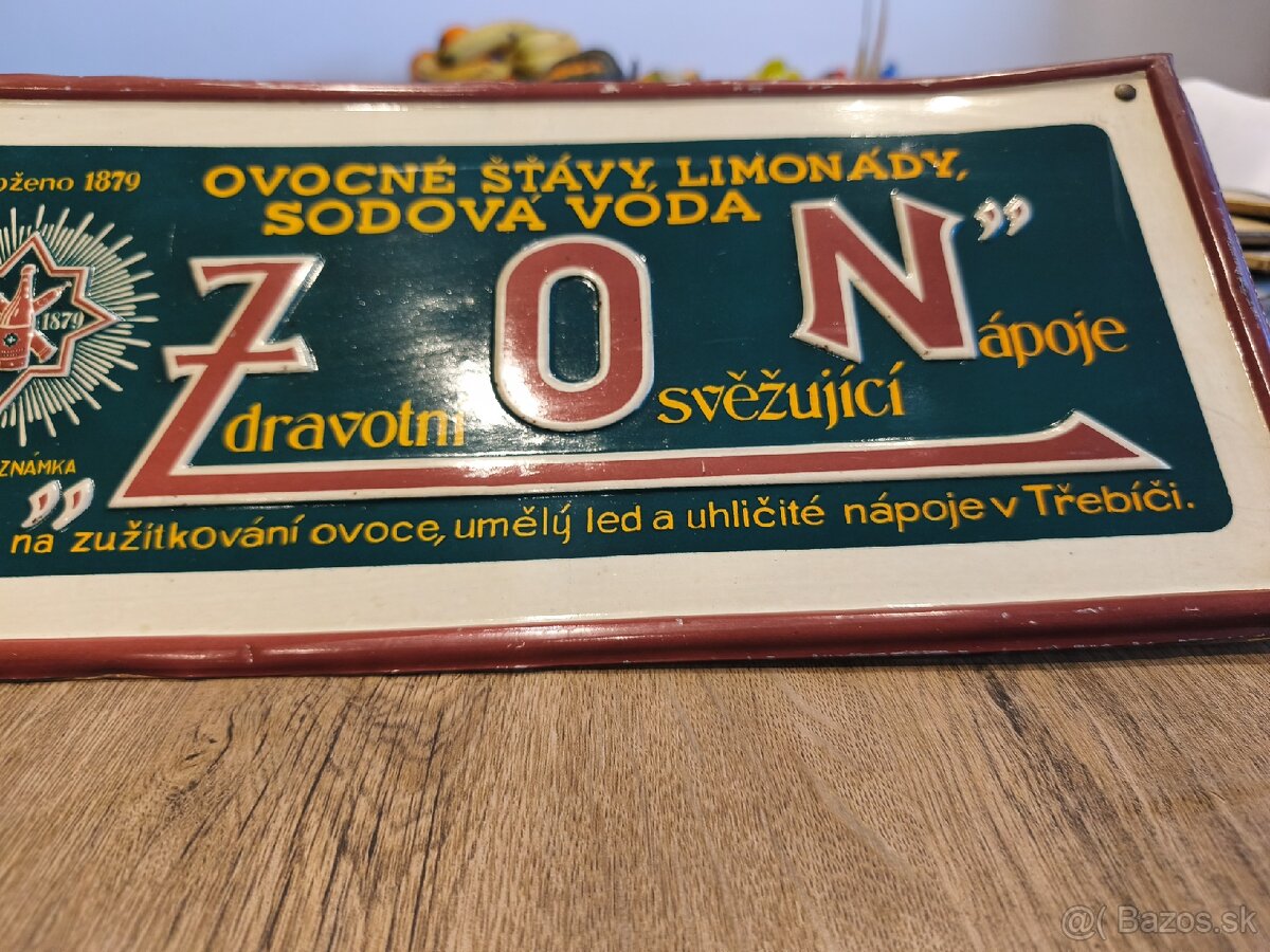 Stará reklamná cedula ,tabuľa. - 4