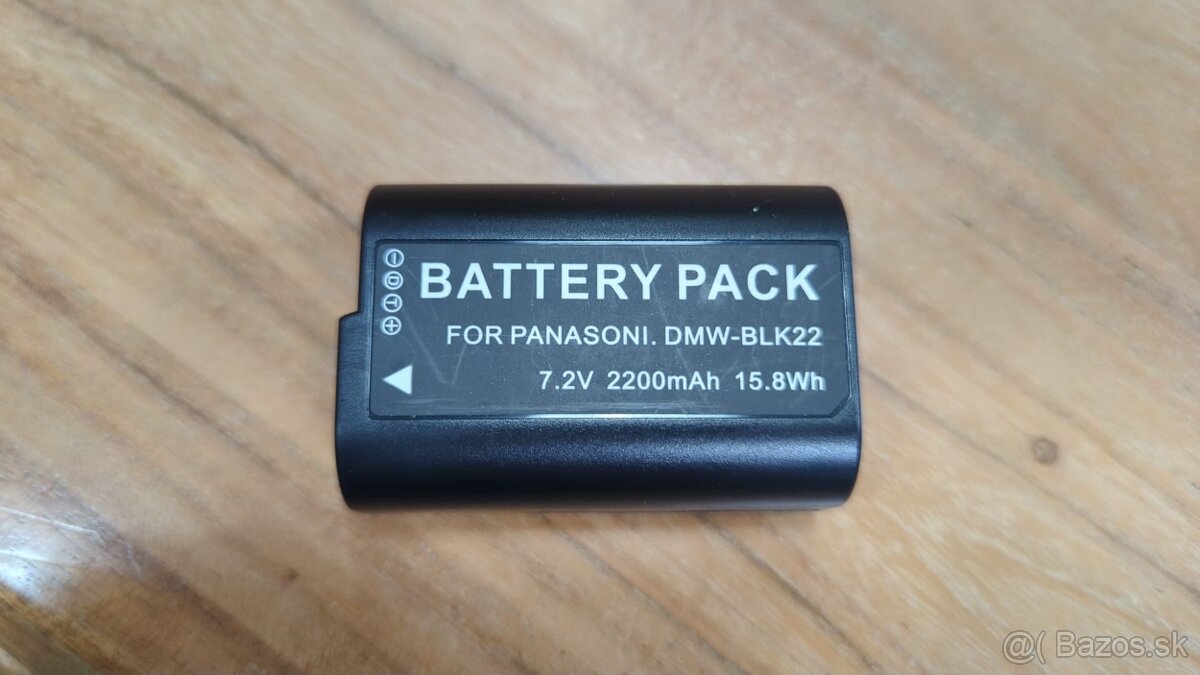 Nabijacka a 2x baterka BLK22 pre fotaky Panasonic - 4