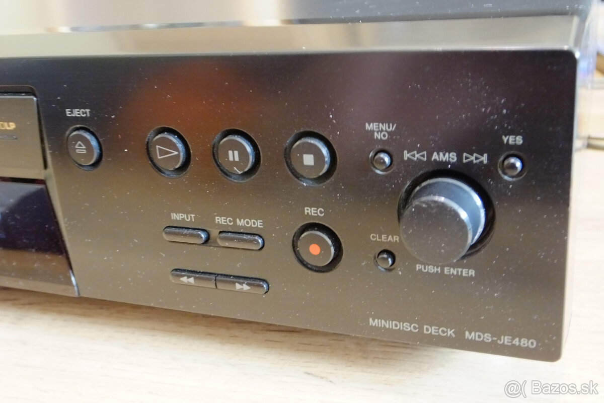 Minidisc SONY MDS-JE 480 čierny - 4