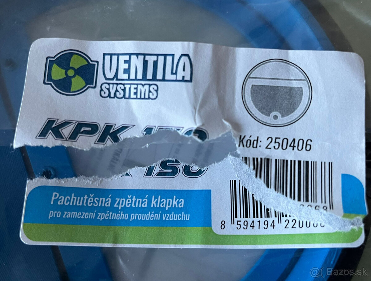 Spätná klapka Ventila KPK 150 - 4