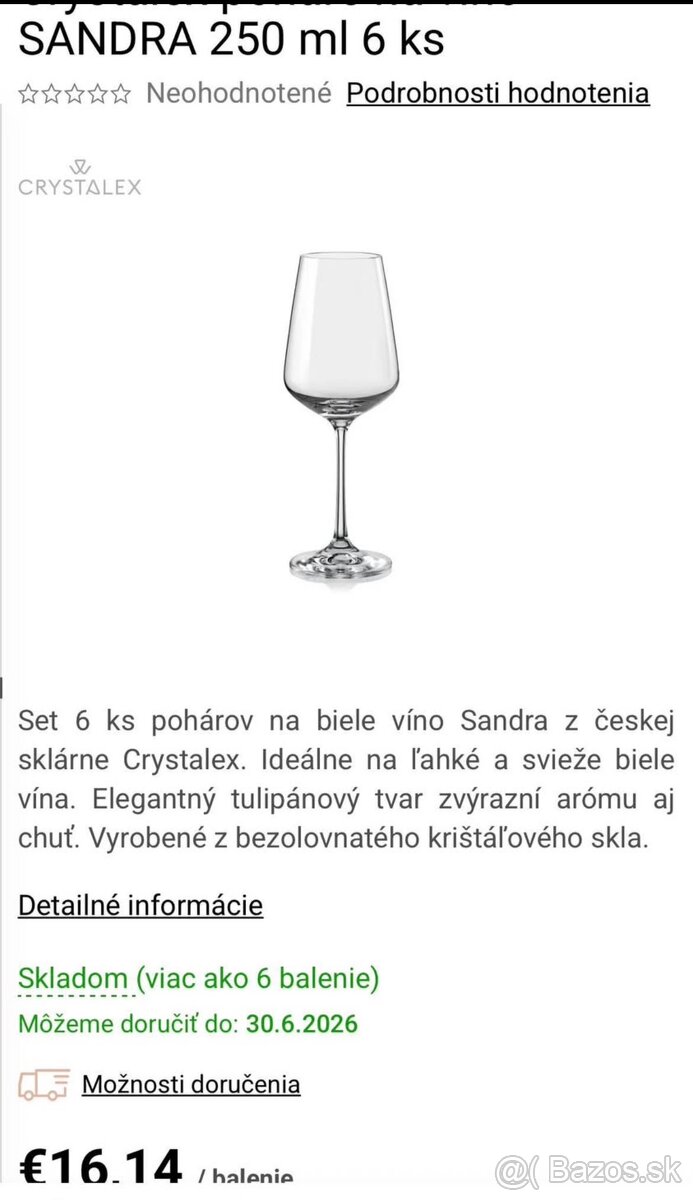 Poháre na víno - 4
