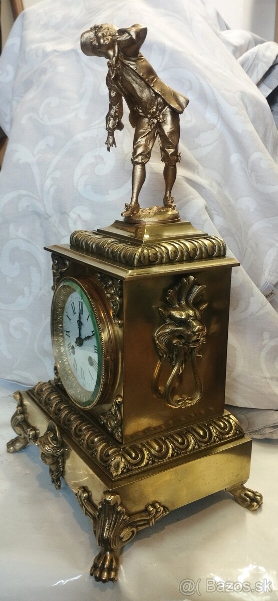 Francúzske figurálne starožitné hodiny - 4
