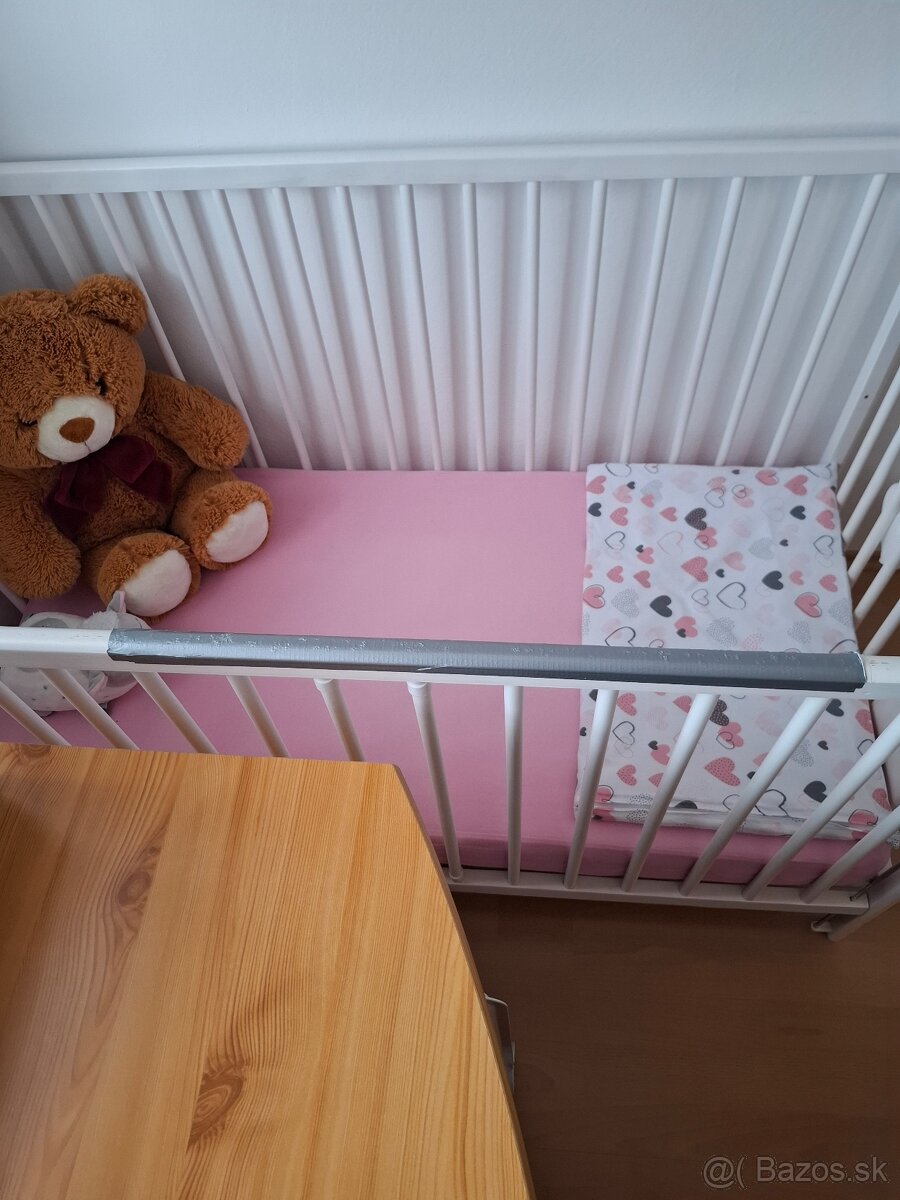 Detská drevená postieľka - 4
