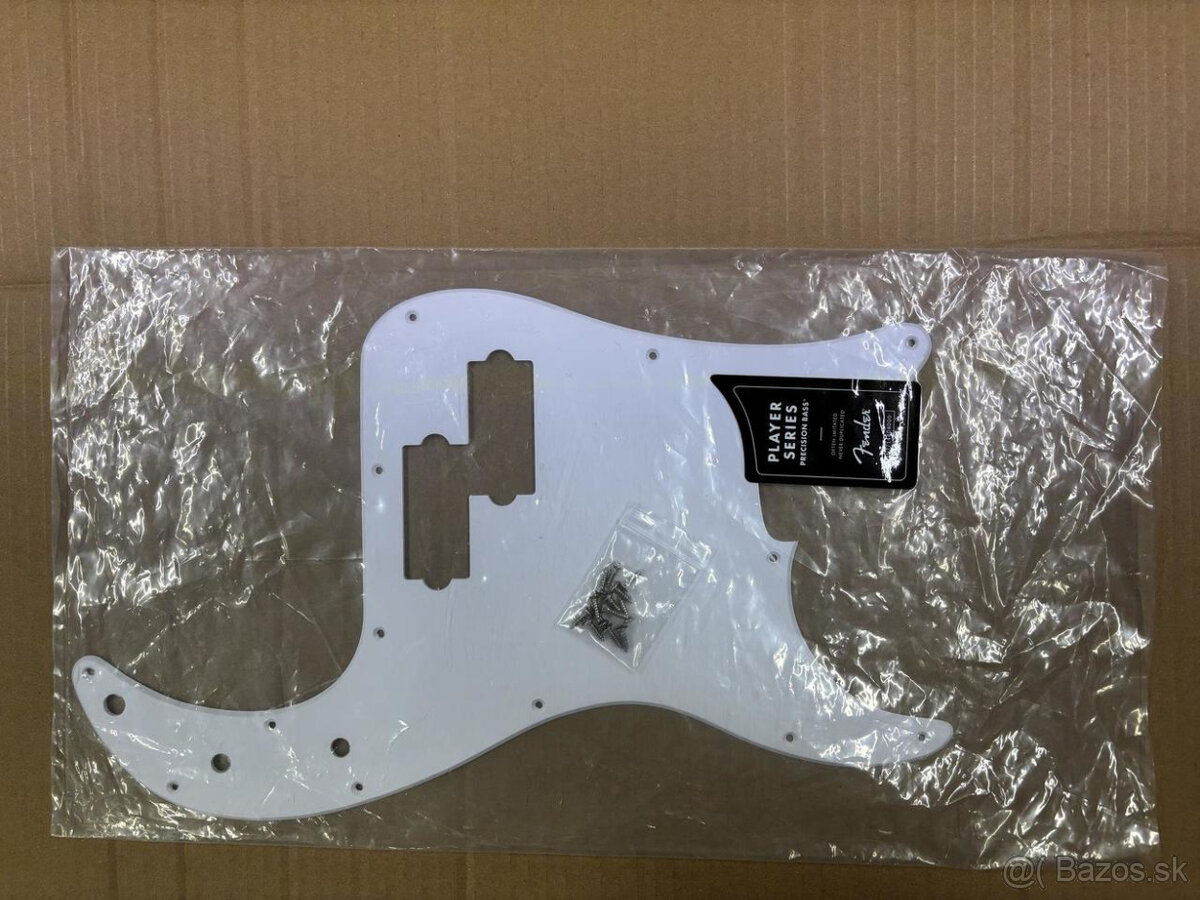 Fender Precision Bass Pickguard 1-ply Biely - 4