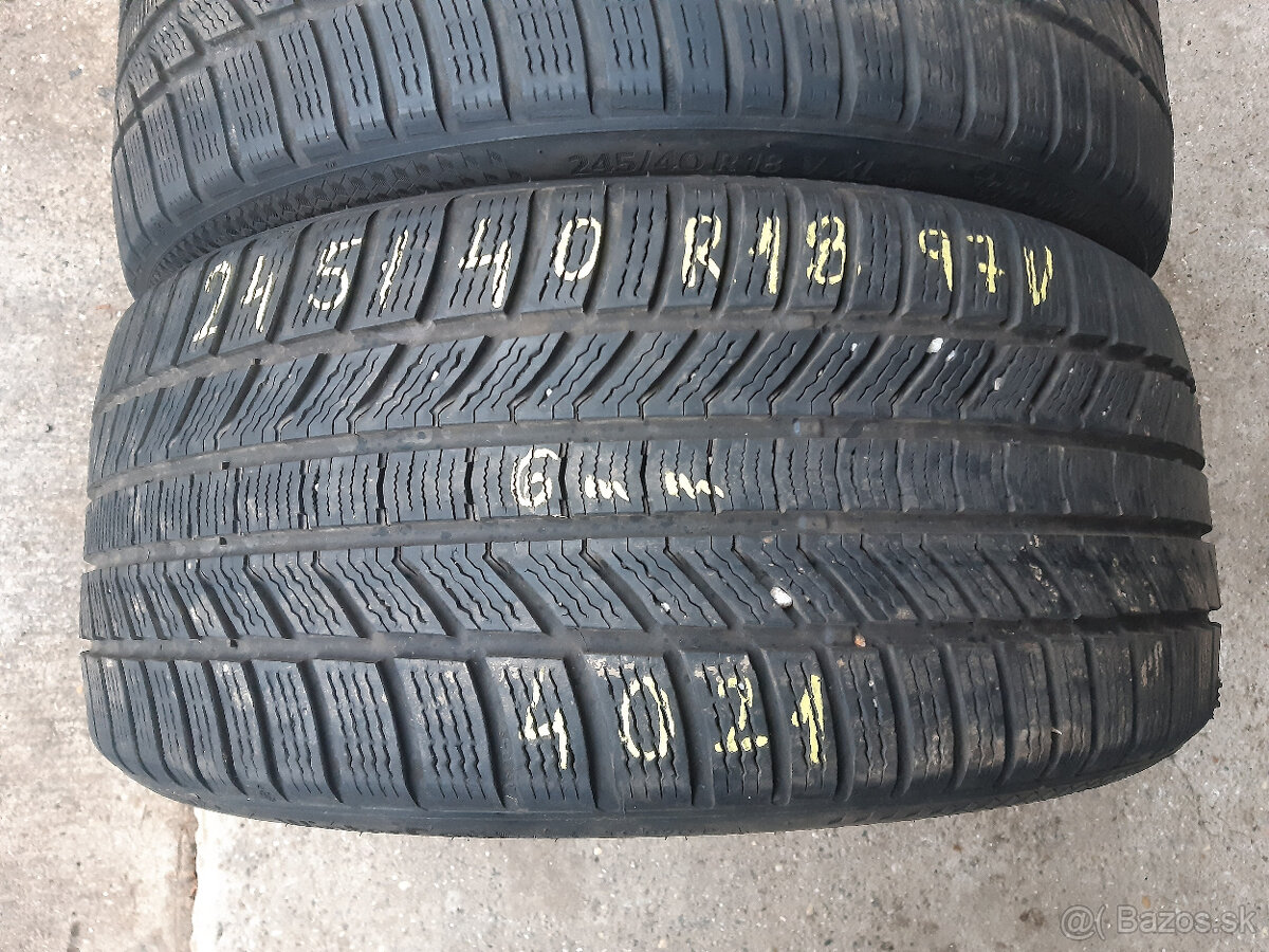 245/40 R18 -2 kusy zimné Continental - 4