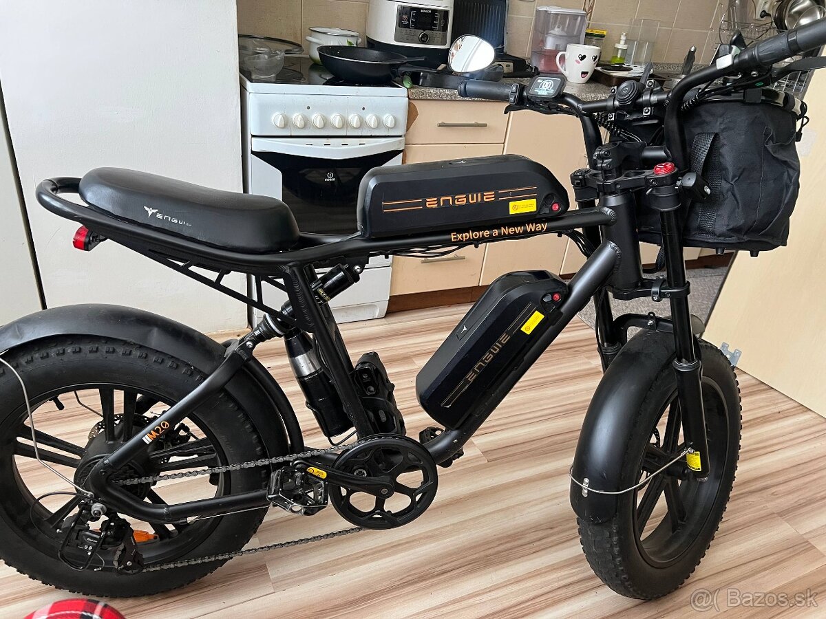 Engwe M20 – 4 batérie, 40+ km/h, 60 km bez pedálovania - 4