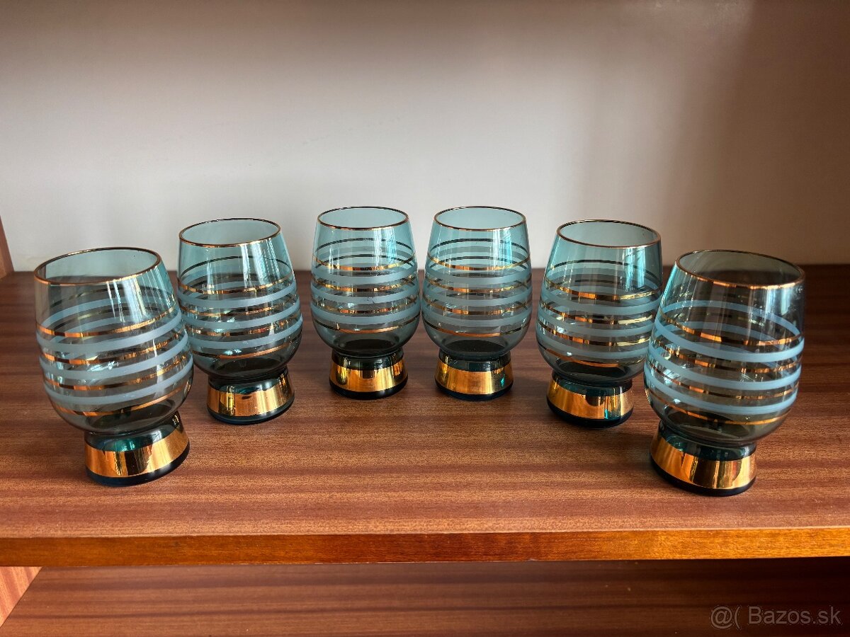 Modre pozlatene pohare - 4