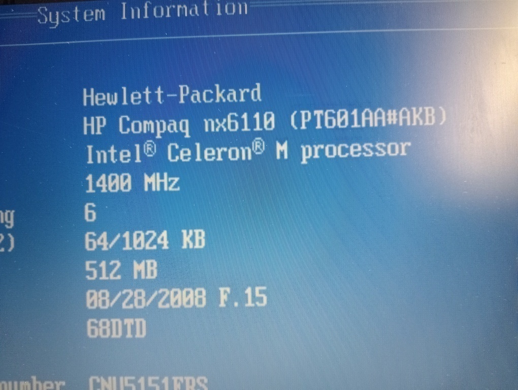 predám notebook HP COMPAQ NX6110. - 4