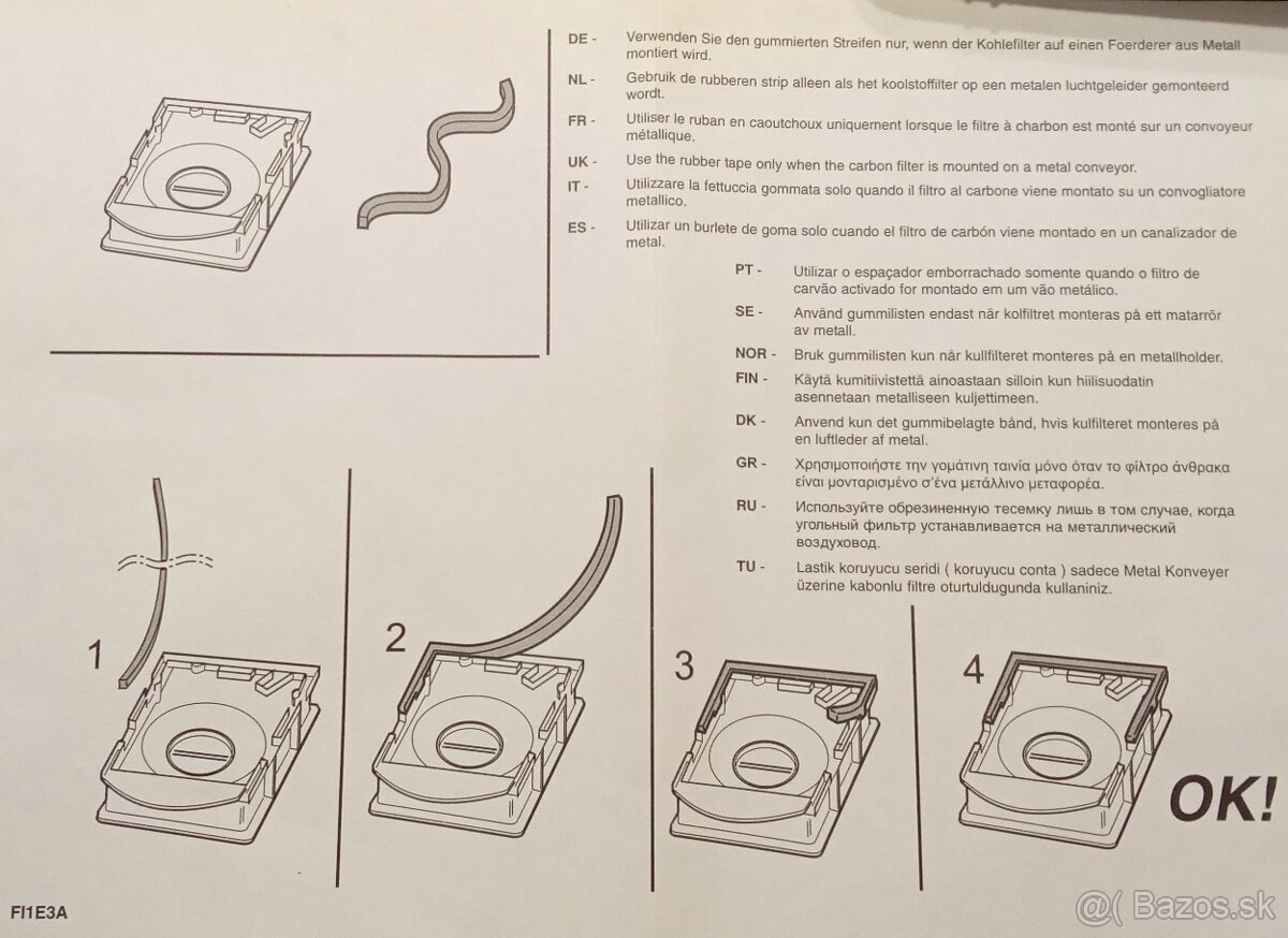 Uhlíkový filter Electrolux KF 309/303 - 4