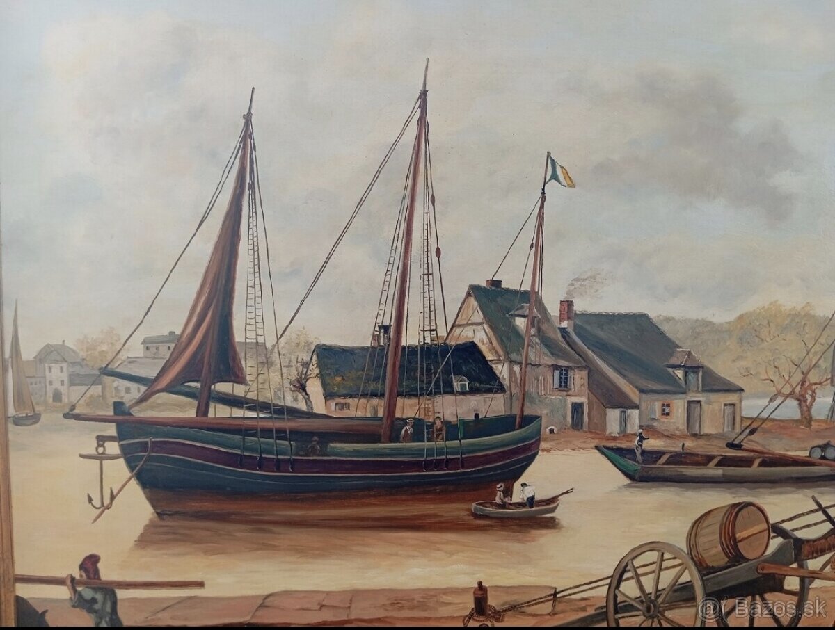 Obrovský krásny maľovaný obraz 120 x 84 cm - 4