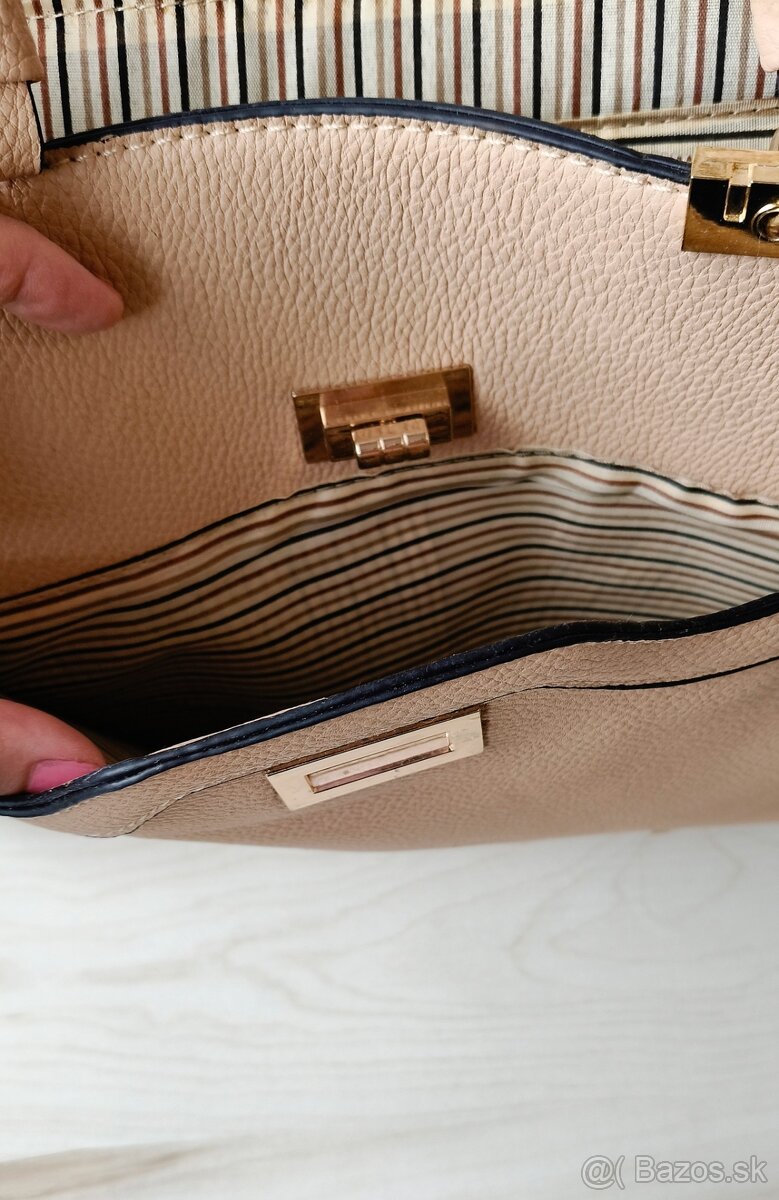 Kabelka béžová kožená nová - 4