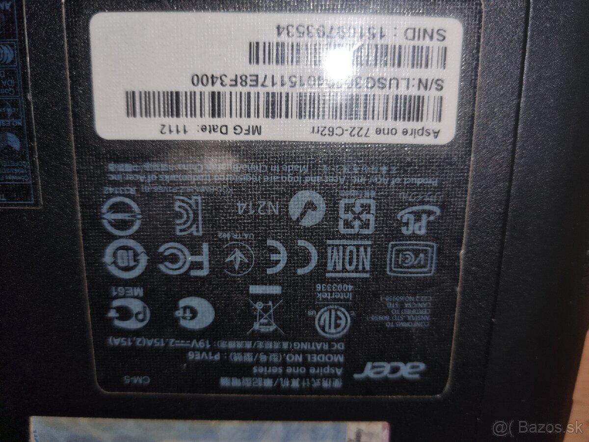 Mininotebook Acer Aspire One D722-11.6" - 4