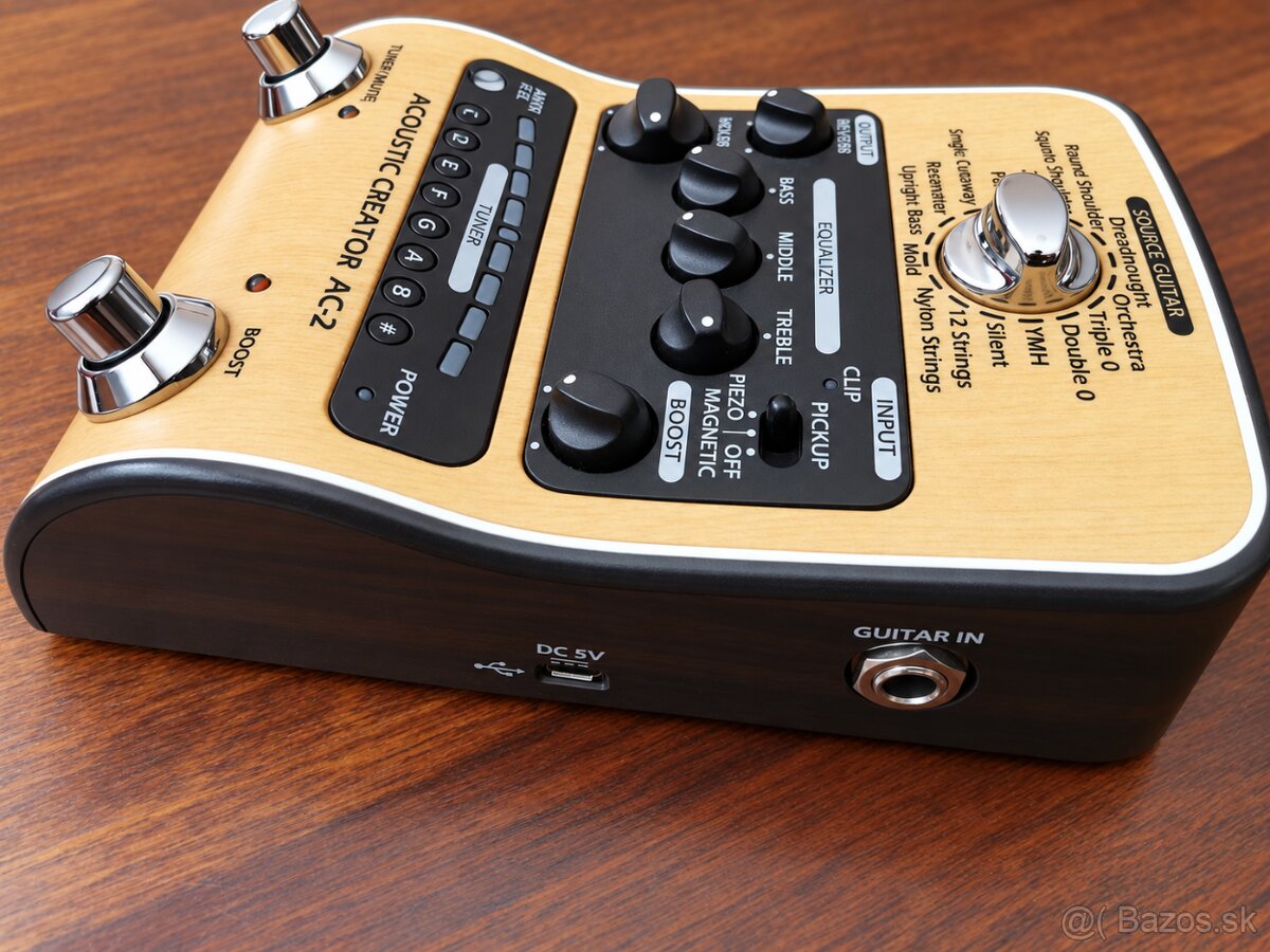 Predám gitarový predzosilňovač Zoom AC-2 - 4