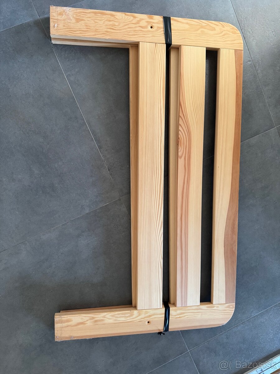 Drevená posteľ + rošt 90x200 masív - 4