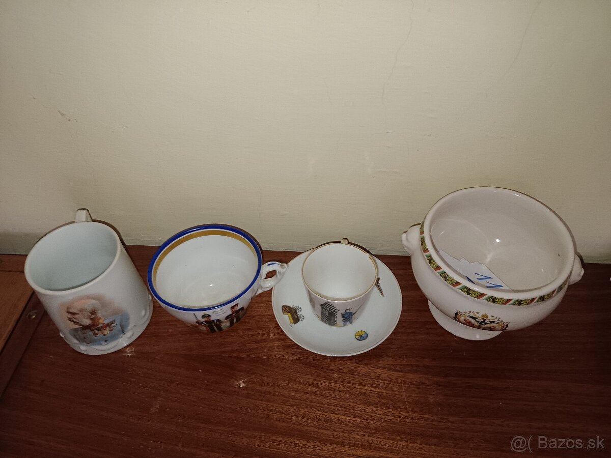 Porcelánové šálky- Franz Jozef, Rakusko Uhorsko, 1914 - 4