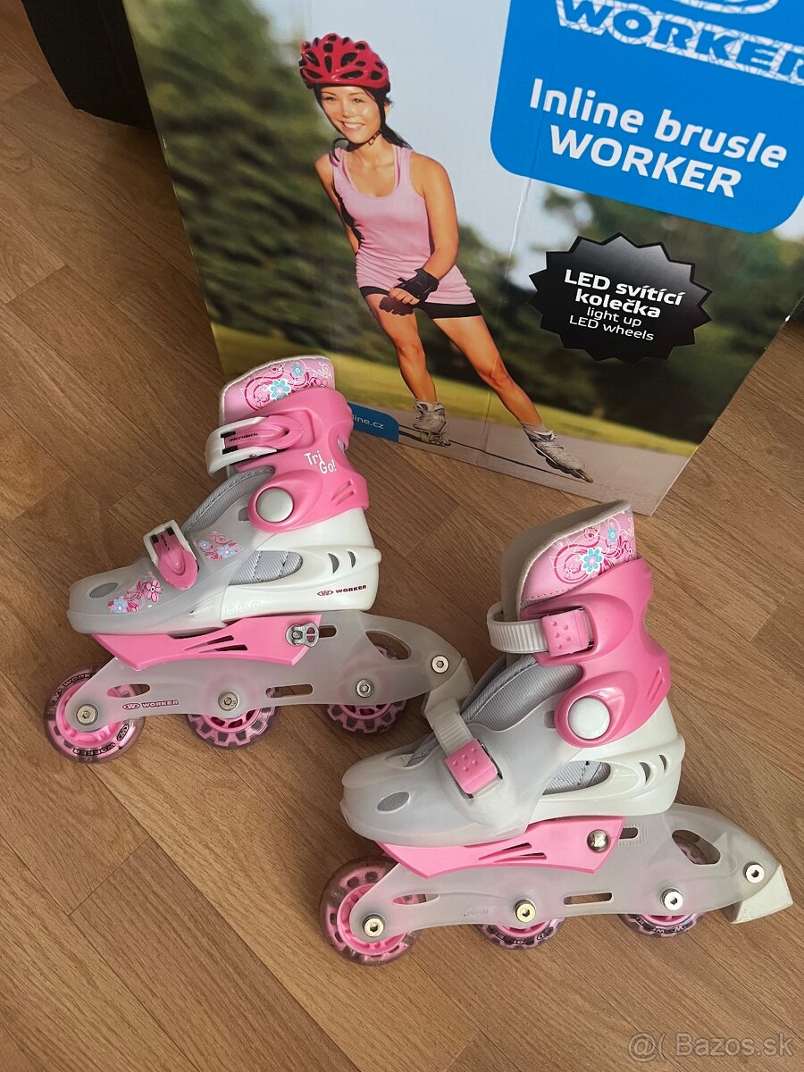 Detské kolieskové korčule Worker 26-29 - 4