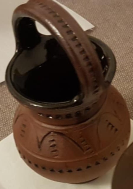 Dekorácia - zdobený keramický džbánik - 4