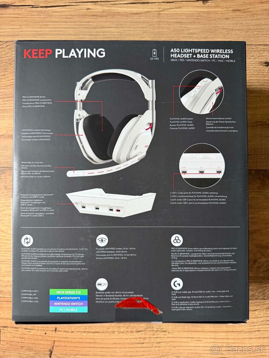 Logitech ASTRO A50 (Gen 5) LIGHTSPEED Wireless, NOVÉ - 4