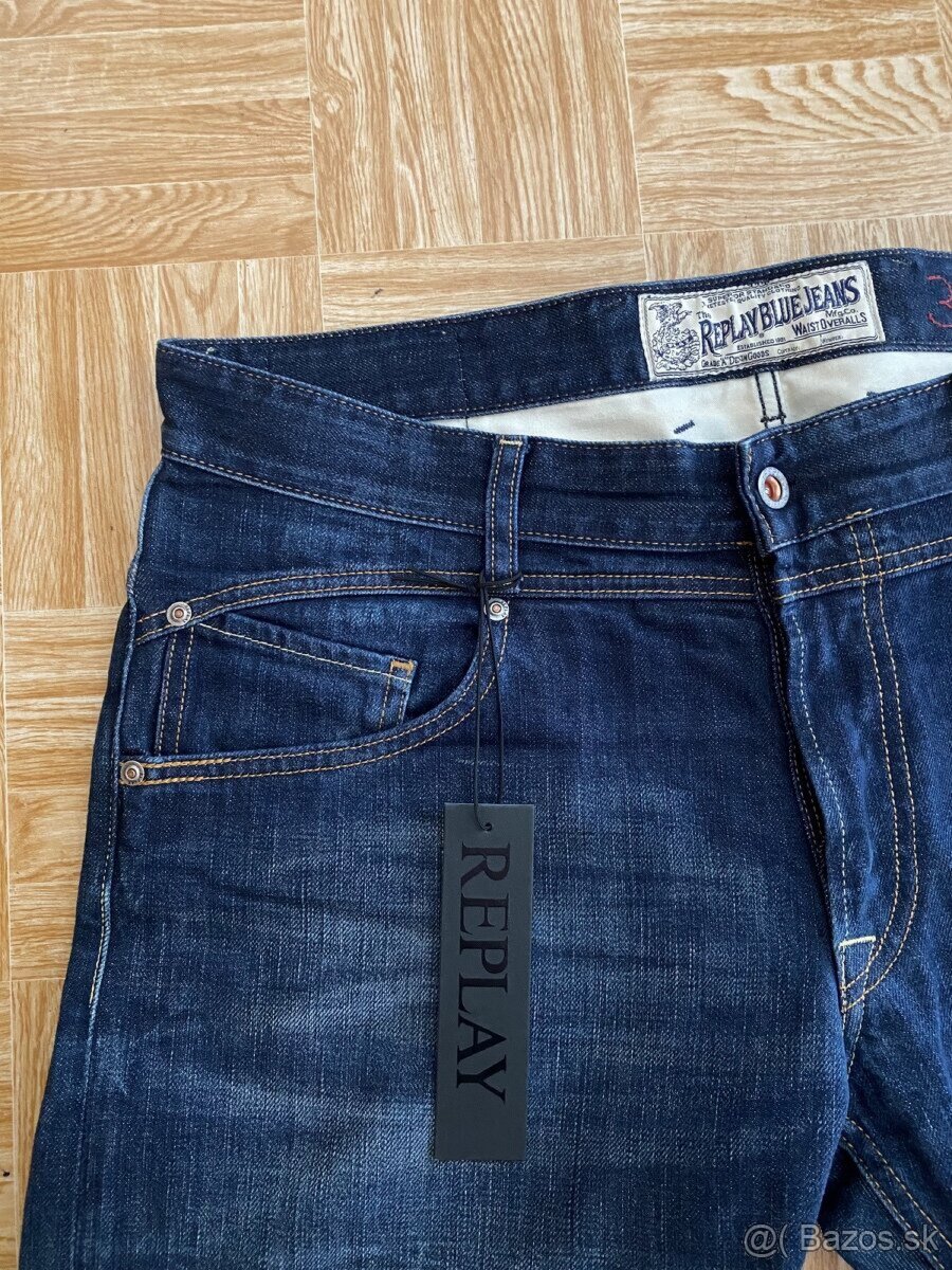 panske dzinsy, rifle Replay velkost W36 L30. - 4