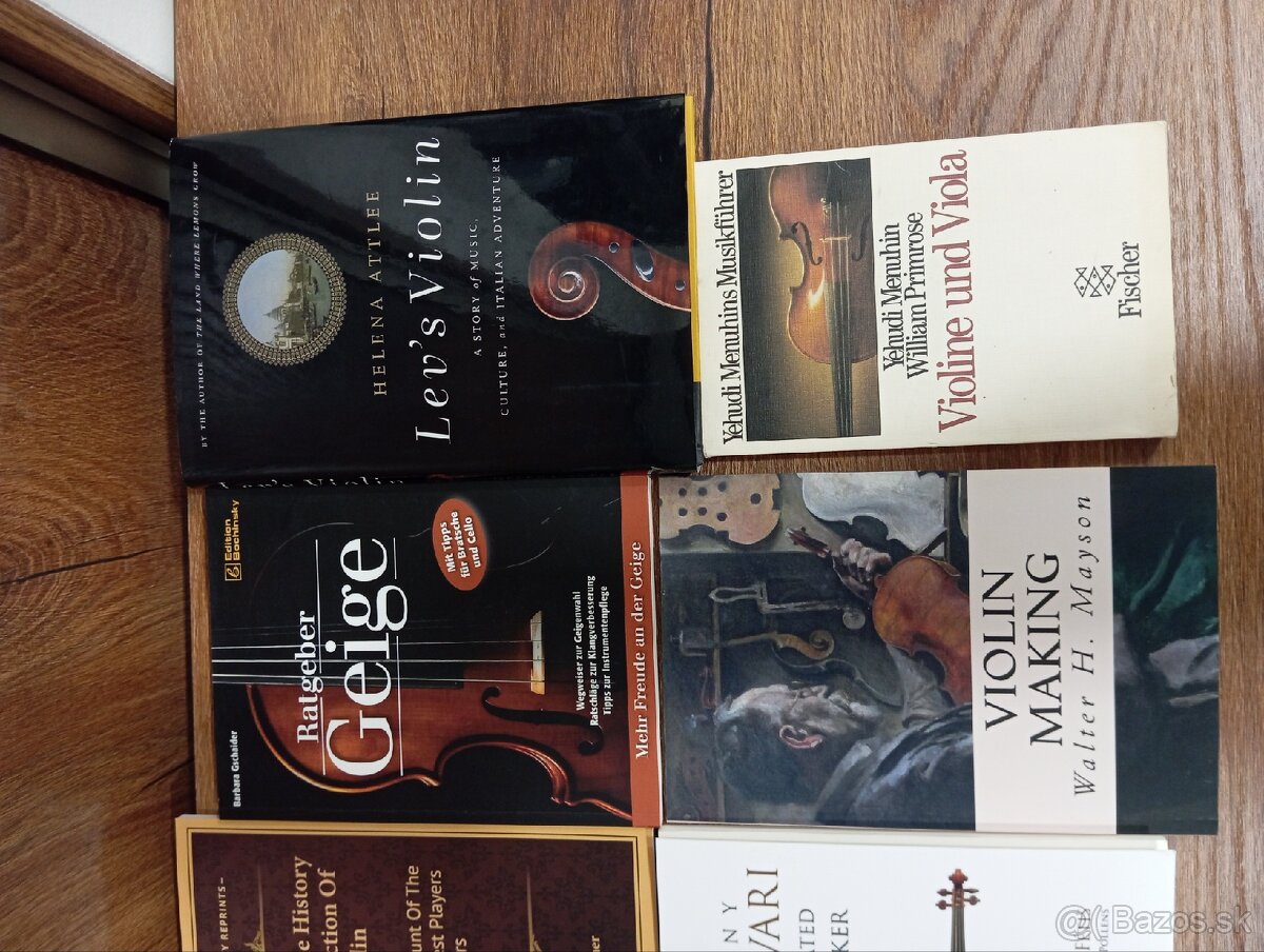 Knihy, husle a nástroje. - 4