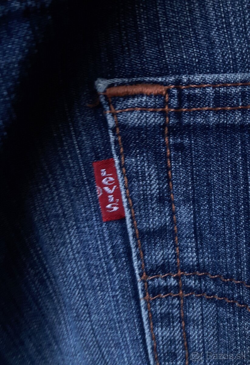 Modré dámske rifle/ džínsy "Levis" - 4