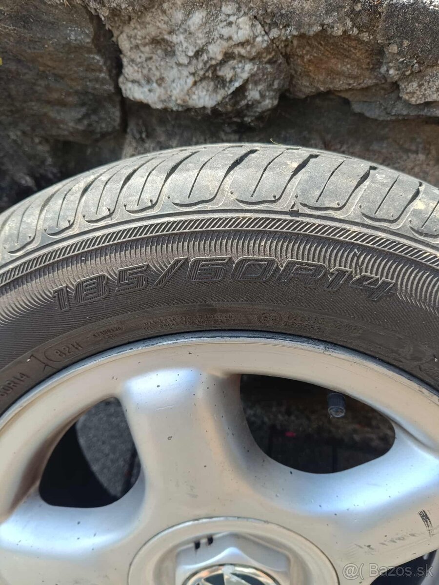 4x100R14 + letné pneu - 4