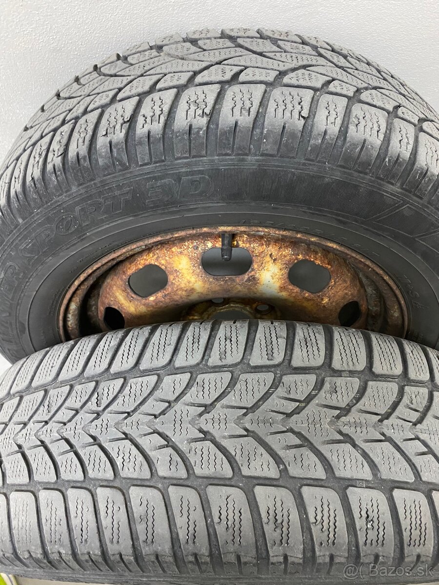Sada 4 plechových diskov so zimnými pneu Dunlop - 4