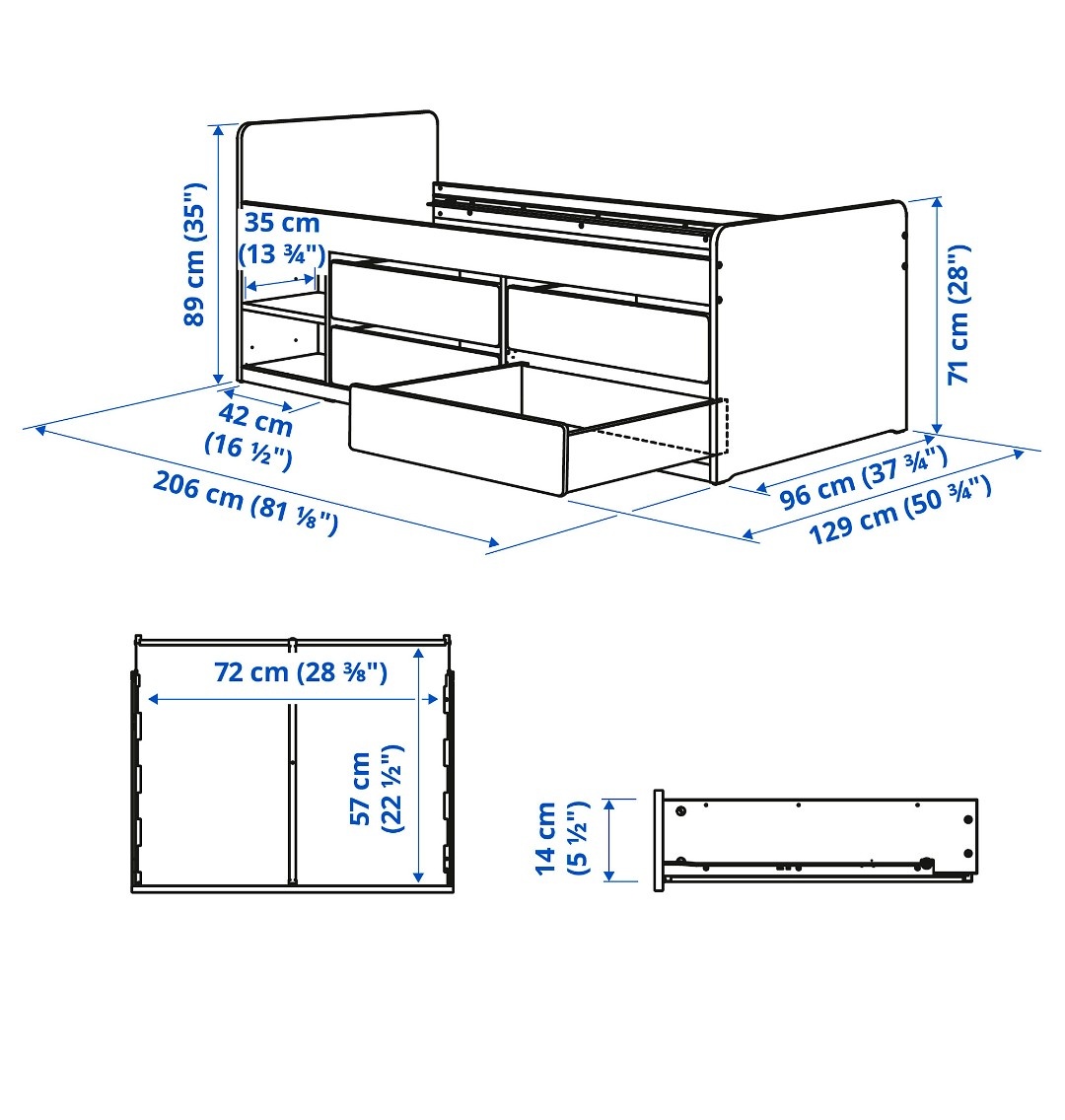 Posteľ IKEA Slakt - 4