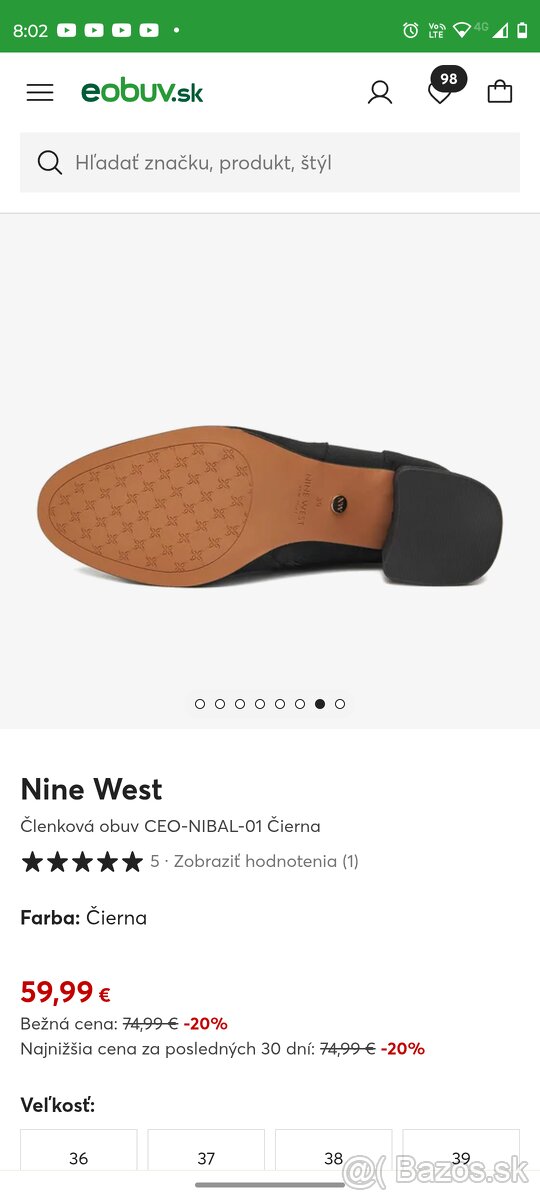 NOVÉ Nine West členkové čižmičky LACNO - 4