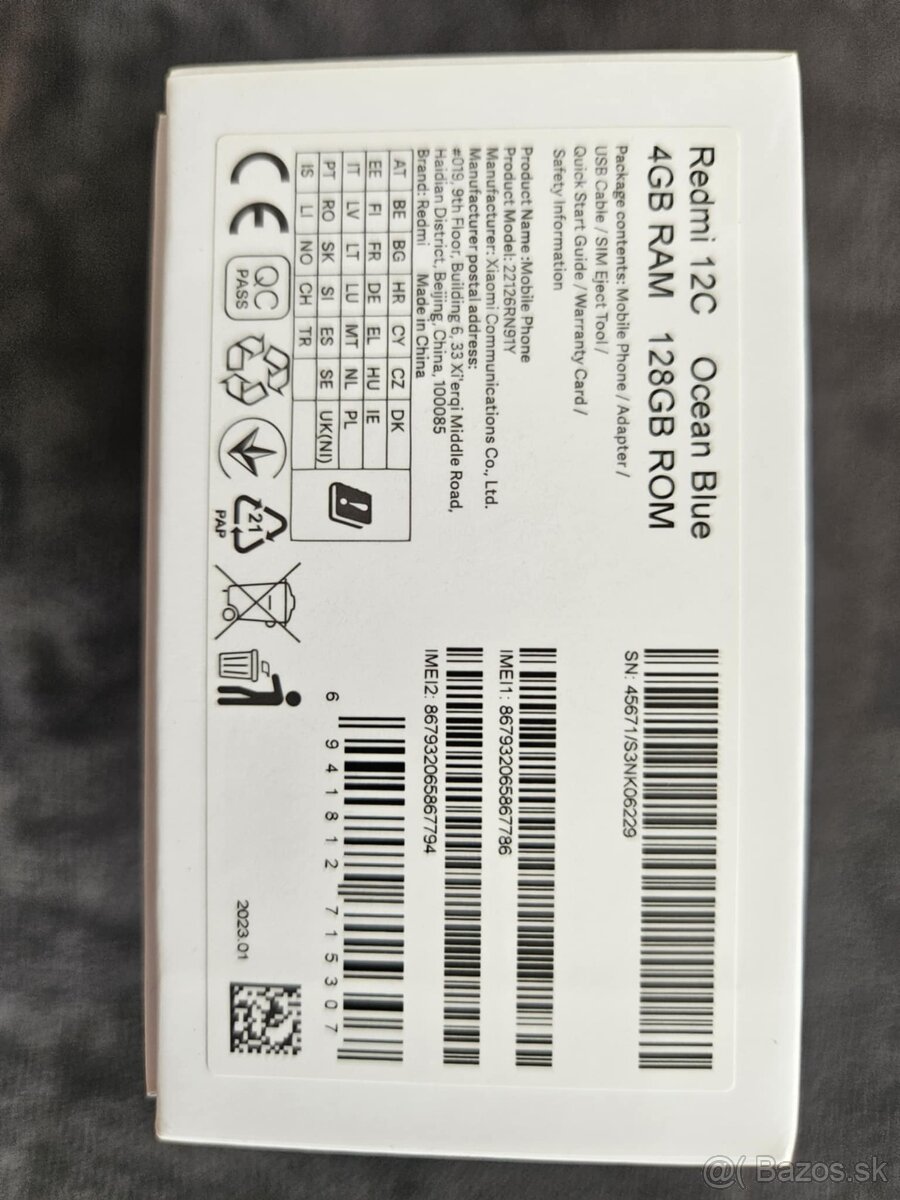 Xiaomi Redmi 12C Ocean Blue 4GB/128GB - 4