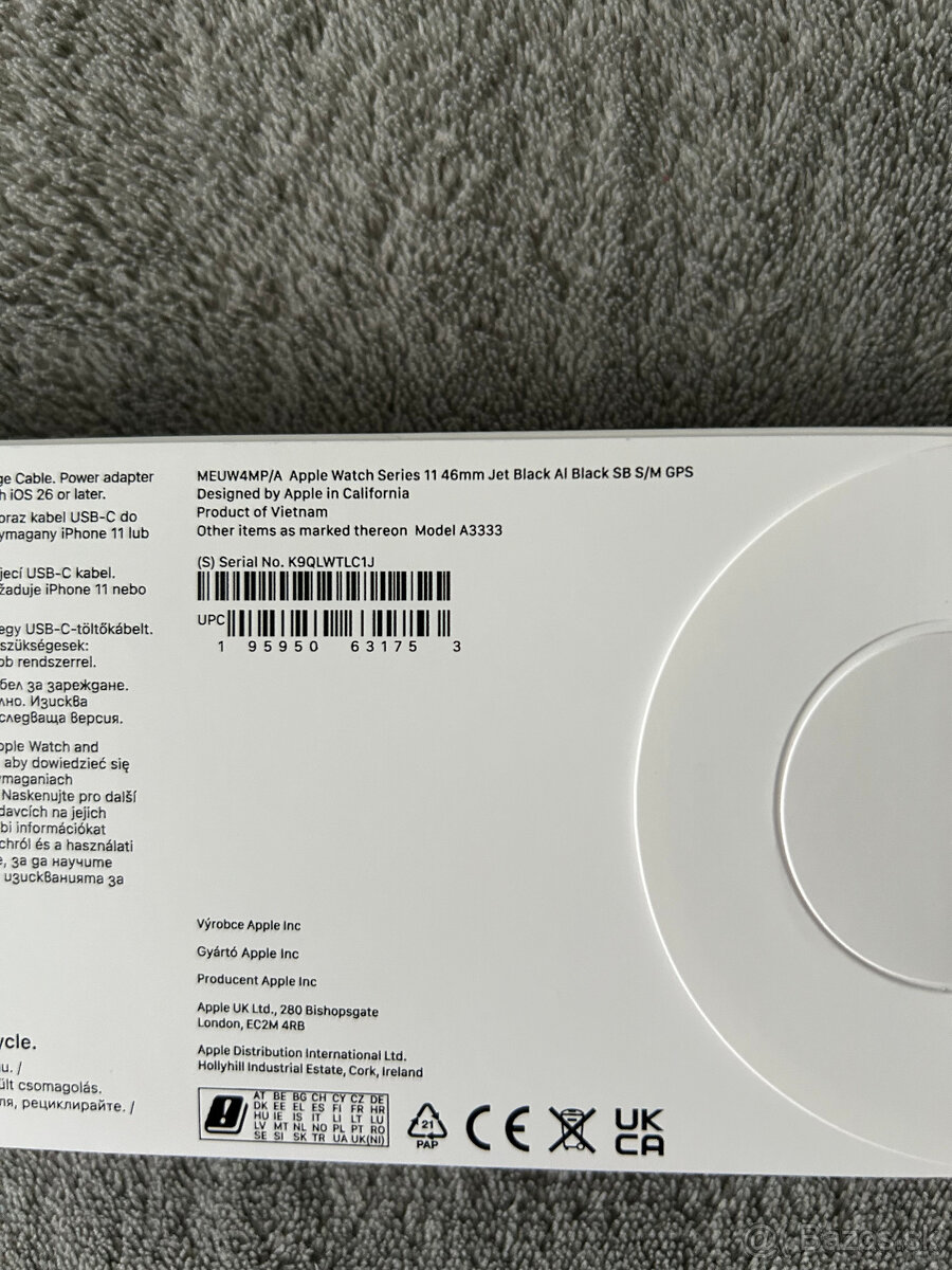 Apple Watch 11 - 46mm Black S/M GPS NOVÉ NEROZBALENÉ - 4