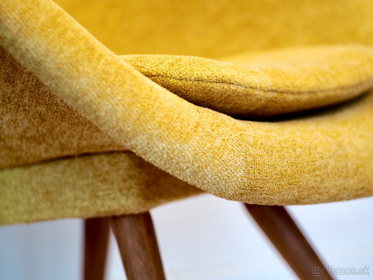 Žlté retro kreslo Miroslav Navrátil - 4