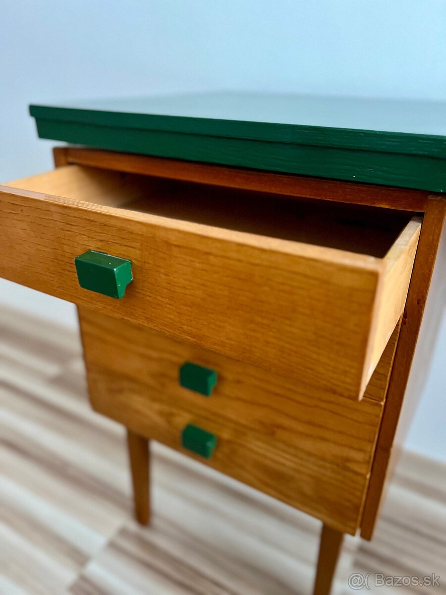 Retro písací stôl – veľmi dobrý stav - 4