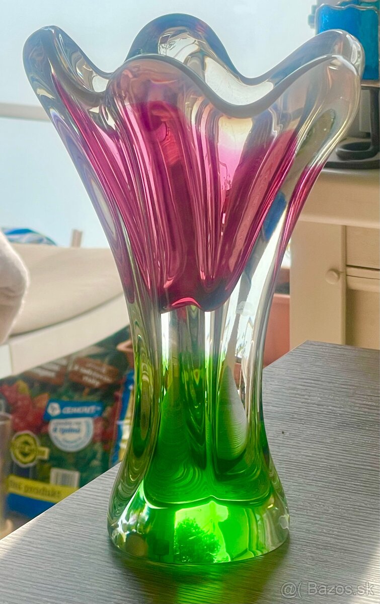 Hutné sklo 1960 - 3 ks - Josef Hospodka - 4