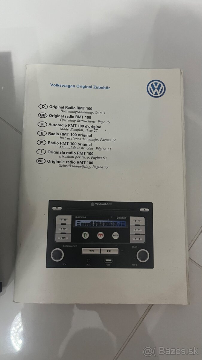 Golf 4, Bora-Radio vw-grup - 4