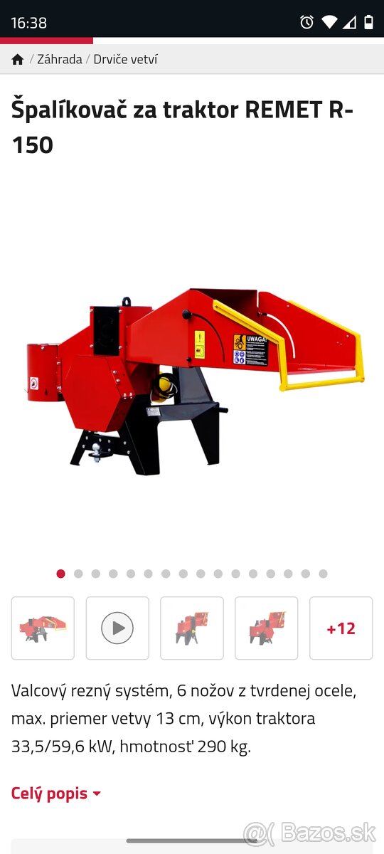 Mulčovač špalikovač kosačka traktor fréza - 4