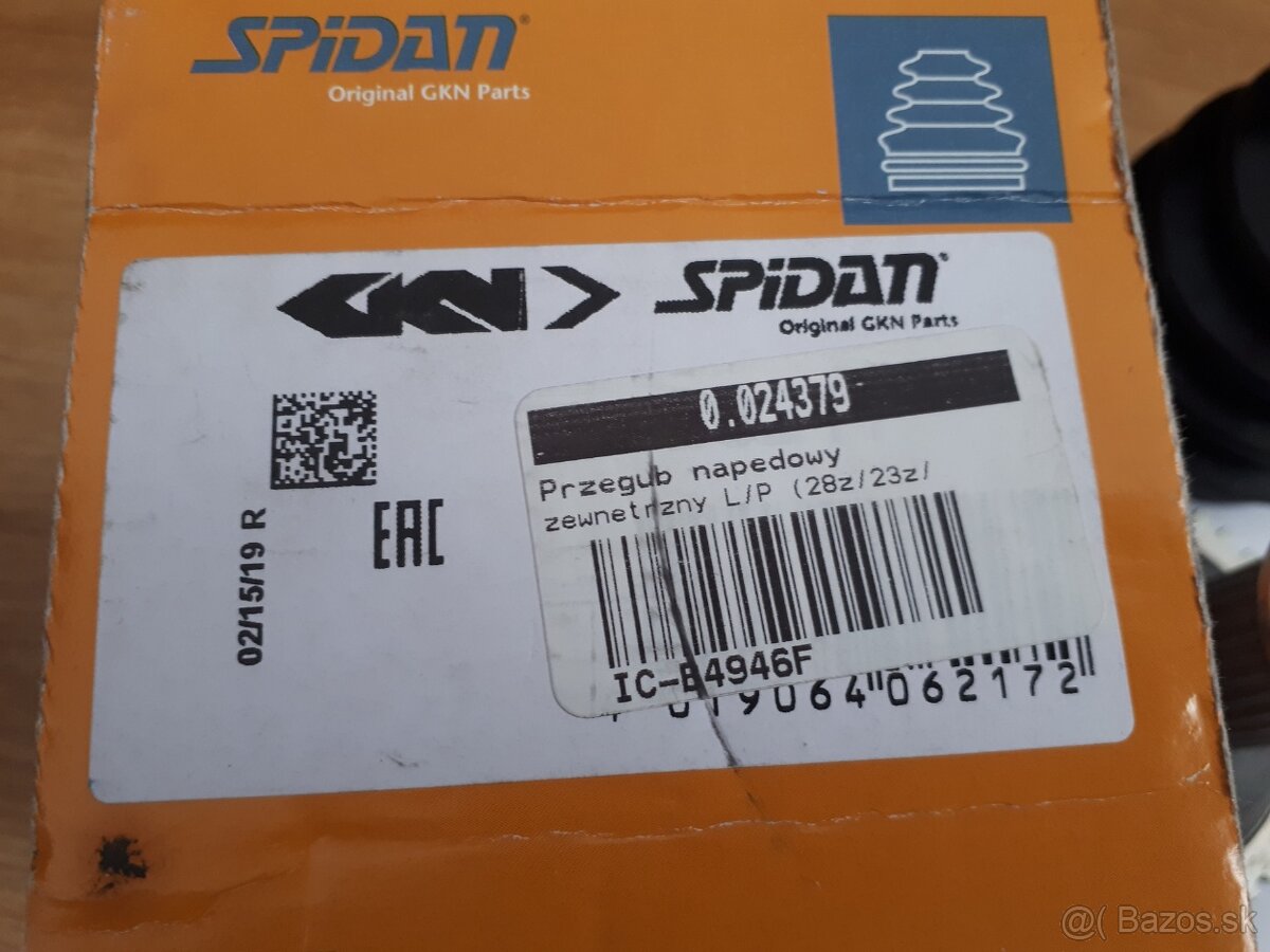 homokinetický kĺb na Mazda 6, č:0.024379 - 4