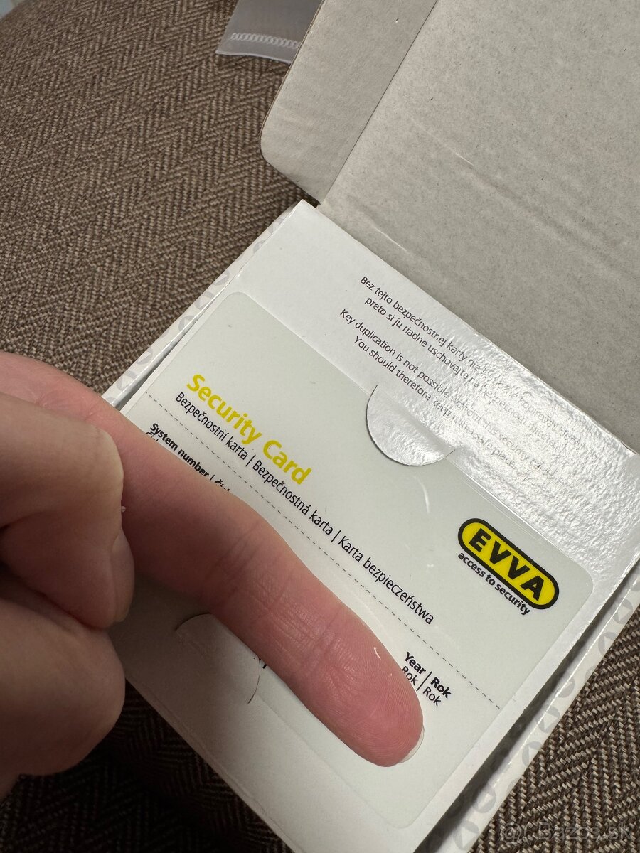 Bezpečnostná vložka EVVA - 4