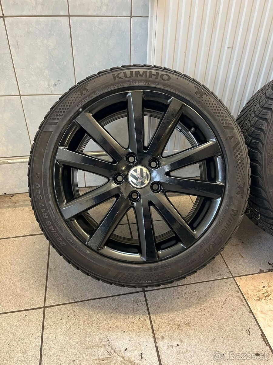 Elektróny Volkswagen 5x112 R17 komplet aj zo zimnými pneu - 4