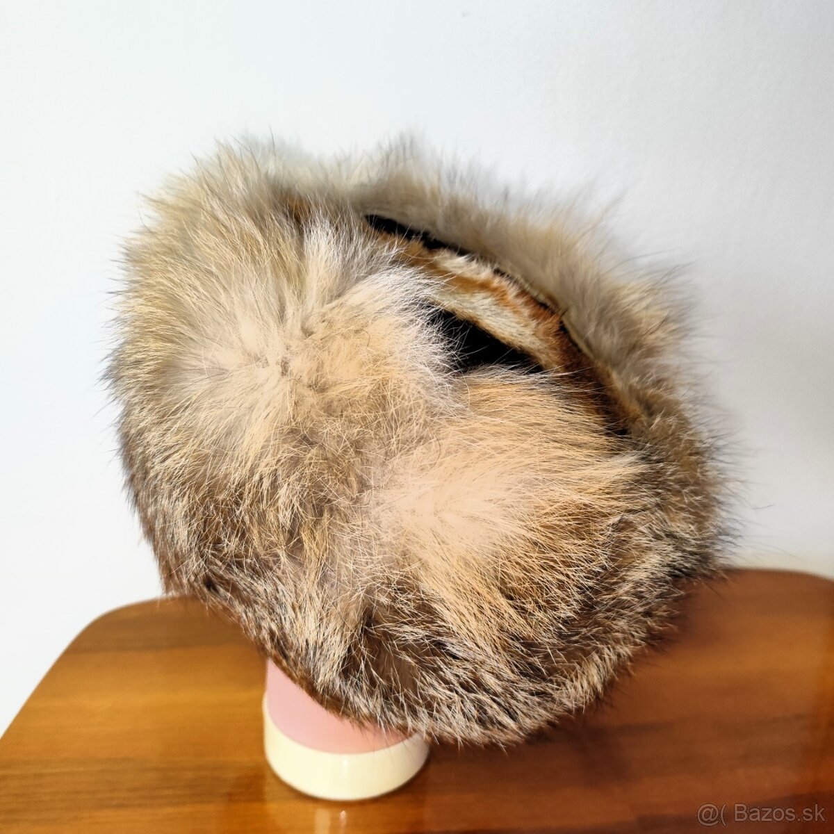 Dámska zimná kožušinová hnedá čiapka - 4