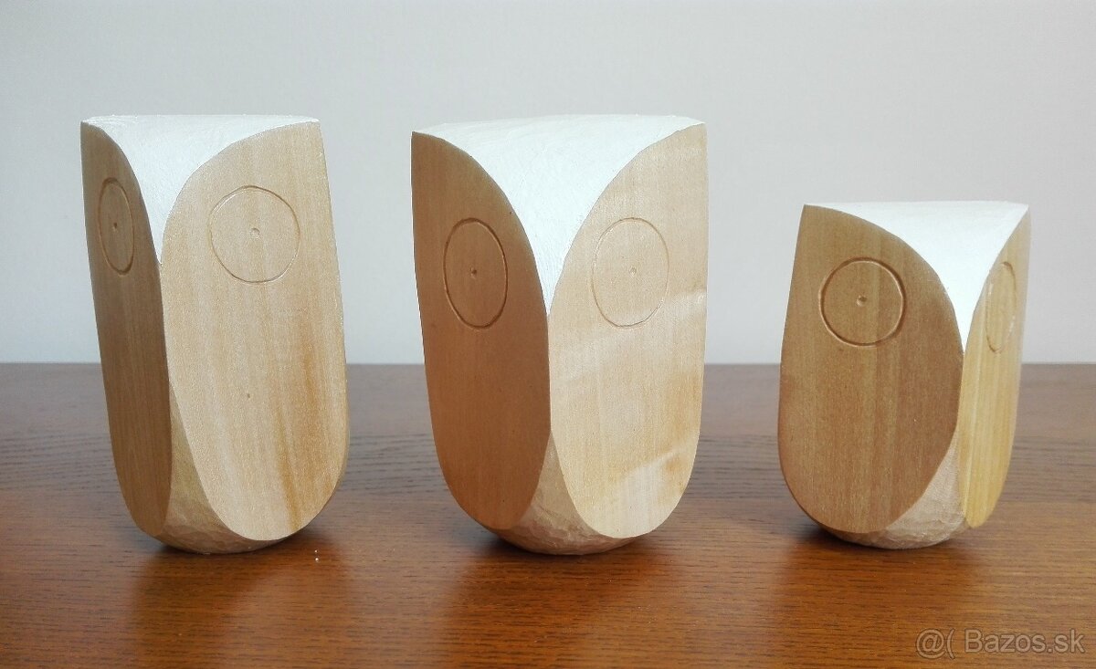 Sova / Tri sovy - sošky, rezba - 4