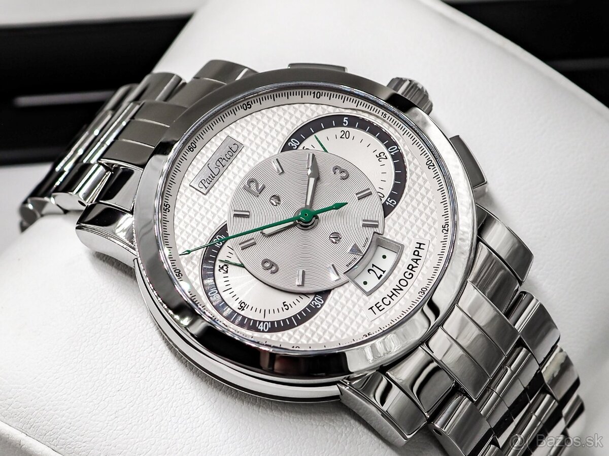 Paul Picot, model Technograph, originál hodinky / Netklé / - 4