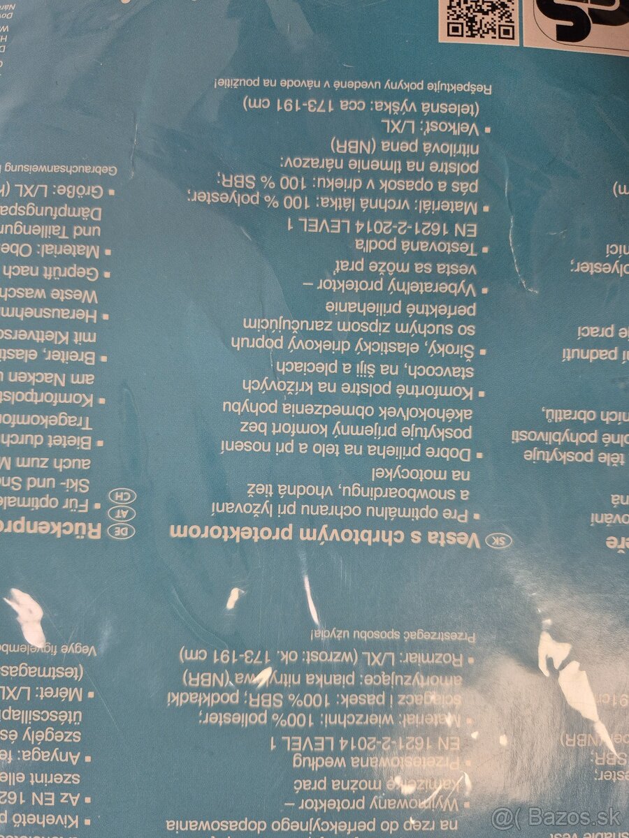 Vesta s chráničom chrbtice - 4