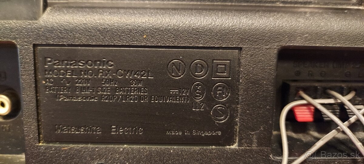 Predám rádiomagnetofóny Panasonic, Sony a JVC - 4