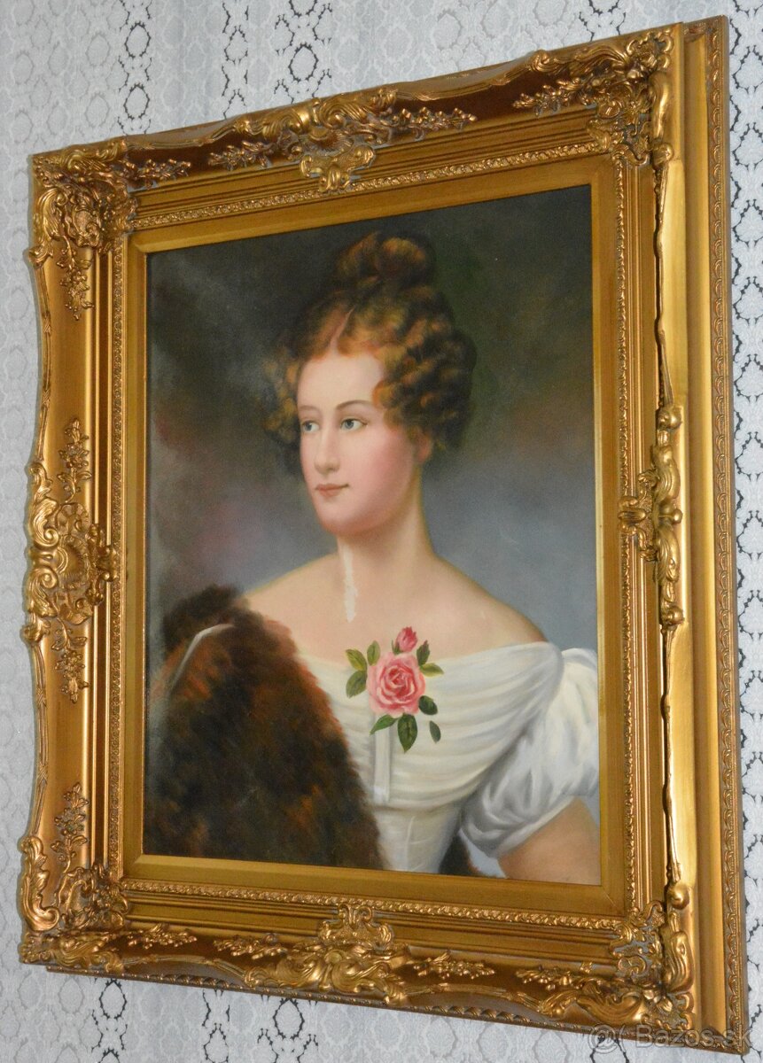 Obraz - Dáma - olej na plátně - 4