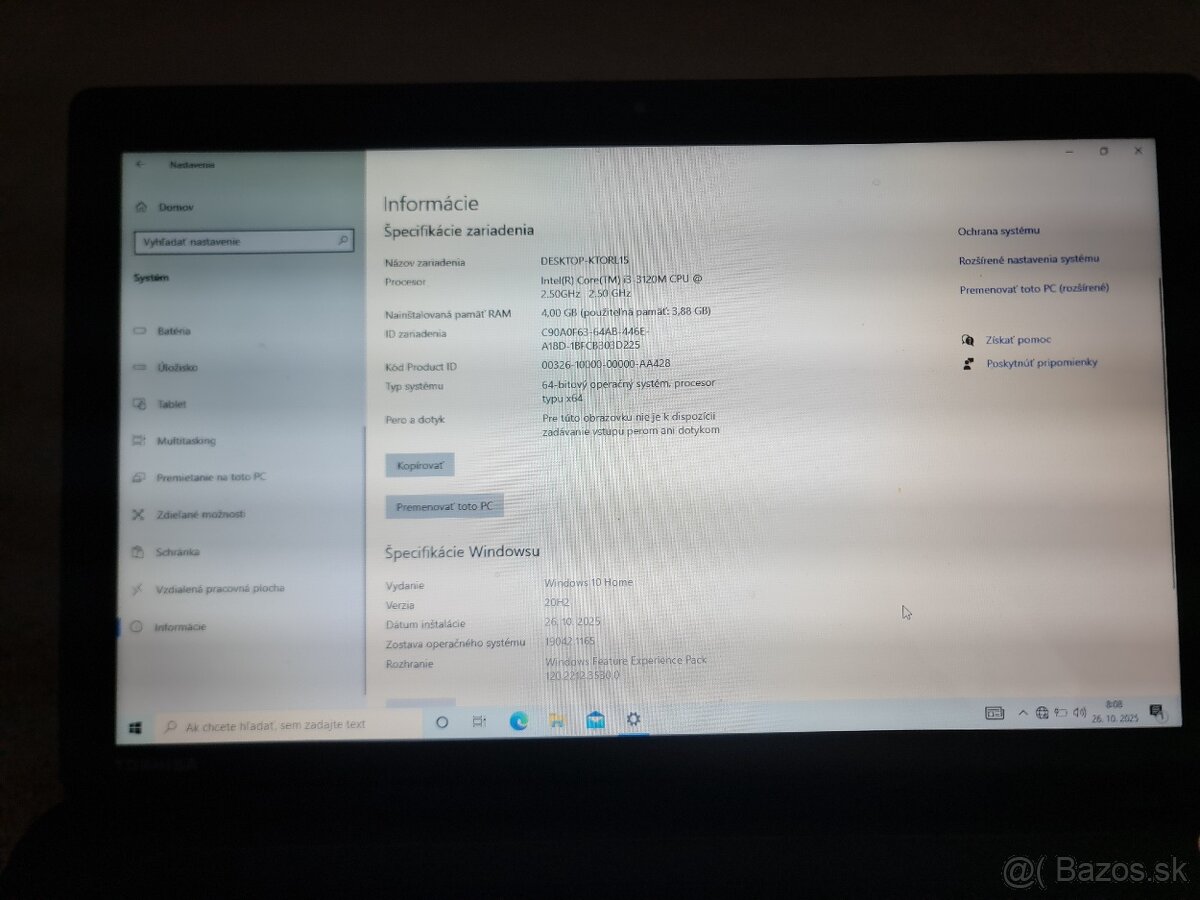 Notebook toshiba - 4